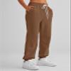 AUTOMET Women's Cinch Bottom Sweatpants Athletic Joggers Lounge Pants with Pockets Coffee XXL view 4