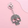 2pcs Large Metal Keychain Skull Skeleton Key Ring Key Chains view 2