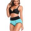 OLIKEME High Waisted Underwear for Women Tummy Control Cotton Plus Size Packs Ladies Panties Briefs M view 2