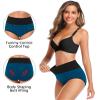 OLIKEME High Waisted Underwear for Women Tummy Control Cotton Plus Size Packs Ladies Panties Briefs M view 4