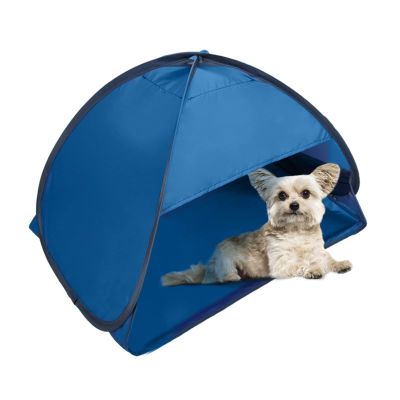 HACRAHO Beach Sun Shelter, Pop Up Portable Tent for Anti-UV Windproof Camping Picnic, Small Pets, Blue