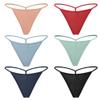 Closecret Cotton G-string, Women Panties Simple Thongs Lightweight Multi-Pack G-string&T-back (Large - X-Large, Style 3) view 1