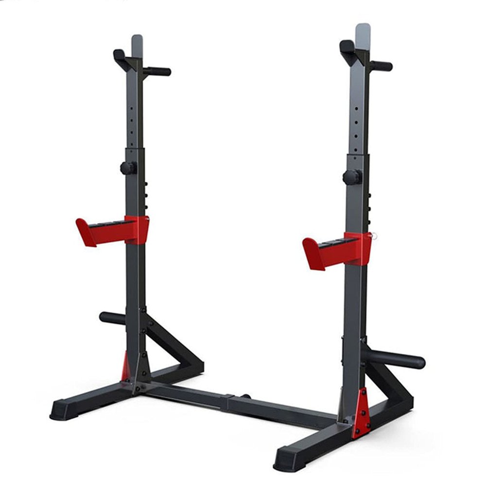 Adjustable Squat Barbell Rack, Split Heavy-Duty Bench Press Stand Barbell Rack, Home Gym Weightlifting Squat Training Equipment
