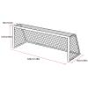CSBH 4mm Heavy Duty Full Size Soccer Goal Net Replacement Set of 2, Soccer Net Durable Soccer Goal Nets Sports Replacement, Sports Economy Soccer Goal Net view 2