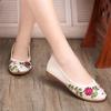 LUXINYU Women's Slip on Flats,Traditional Chinese Style Embroidered Round Toe Ballet Flats ShoesWhite 4 view 4