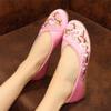 LUXINYU Women's Slip on Flats,Traditional Chinese Style Embroidered Round Toe Ballet Flats ShoesPink 5.5 view 3