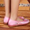 LUXINYU Women's Slip on Flats,Traditional Chinese Style Embroidered Round Toe Ballet Flats ShoesPink 5.5 view 4