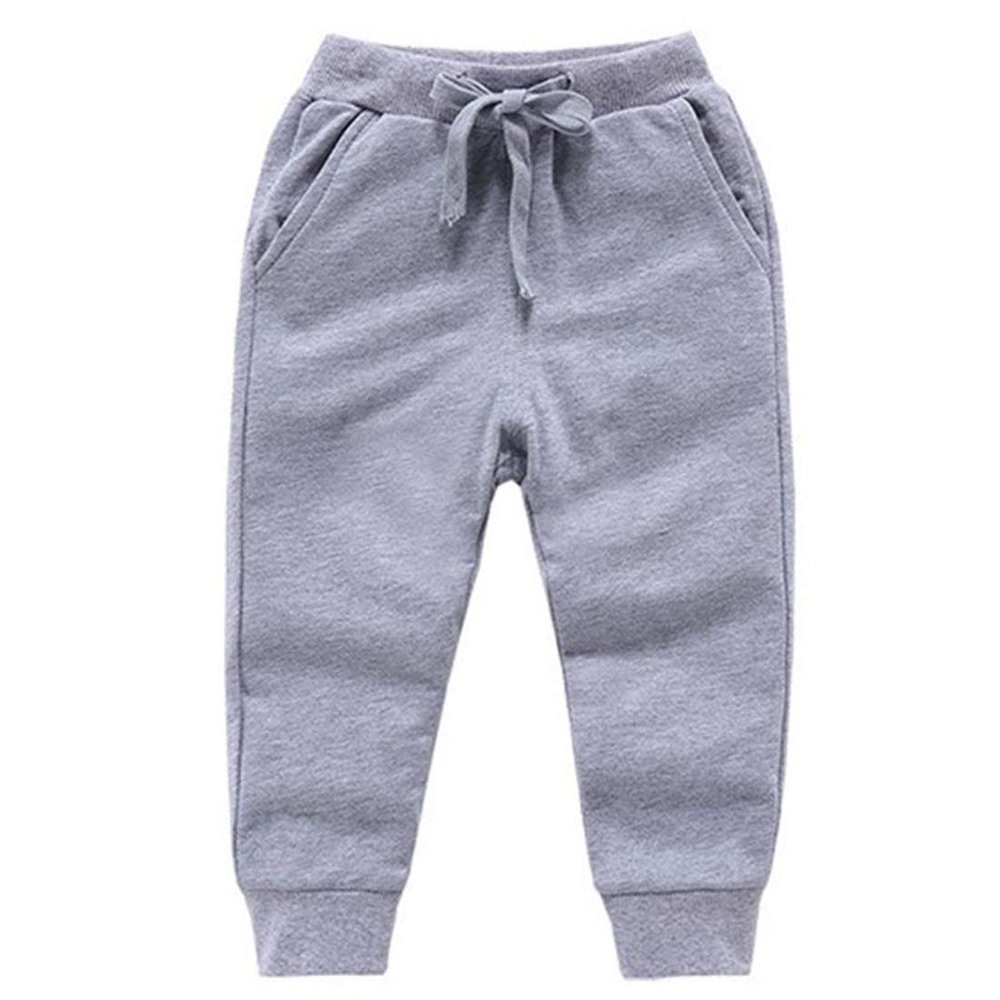 EISHOW Toddler Little Boys Sweatpants, Baby Cotton Elastic Jogger Pants Active Sports Athletic Pants Trousers with Pocket