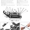 Bicycle Punture Tire Emergency Repair Set,Bike Portable Multifunction Maintenance Tool Kit,16 in 1 Multifunction Bike Tool with Patch Kit & Tyre Levers,for Traveling Riding Camping,Set view 3