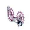 SwishTi Titanium Road Cyclocross Gravel Bicycle Bike Rear Derailleur Oversized Pulley Wheel System Cage OSPW for Campagnolo Campy Super Record Record EPS Chorus Potenza 11 Speed use (Red) view 3