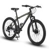 Elecony Ecarpat 24/26 Inch Mountain Bike, 21 Speeds with Mechanical Disc Brakes Aluminum/High-Carbon Steel Frame Mens Womens Mountain Bike, Front Suspension MTB Bicycle for Adult & Teenagers view 1
