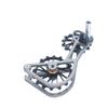 SwishTi Titanium Road Cyclocross Gravel Bicycle Bike Rear Derailleur Oversized Pulley Wheel System Cage OSPW for Campagnolo Campy Super Record Record EPS Chorus Potenza 11 Speed use (Black) view 4