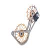 SwishTi Titanium Road Cyclocross Gravel Bicycle Bike Rear Derailleur Oversized Pulley Wheel System Cage OSPW for Campagnolo Campy Super Record Record EPS Chorus Potenza 11 Speed use (Gold) view 2