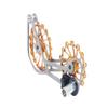 SwishTi Titanium Road Cyclocross Gravel Bicycle Bike Rear Derailleur Oversized Pulley Wheel System Cage OSPW for Campagnolo Campy Super Record Record EPS Chorus Potenza 11 Speed use (Gold) view 4