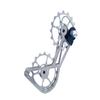 SwishTi Titanium Road Cyclocross Gravel Bicycle Bike Rear Derailleur Oversized Pulley Wheel System Cage OSPW for Campagnolo Campy Super Record Record EPS Chorus Potenza 11 Speed use (Silver Gray) view 2