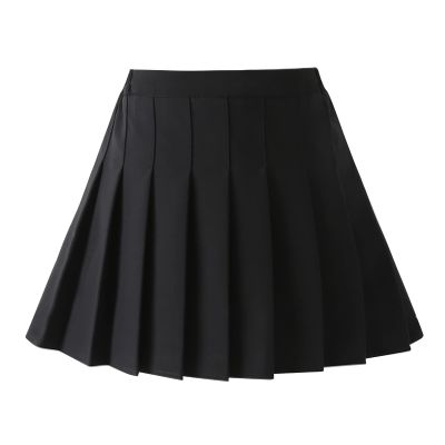 Girls' Mini Pleated Skirt with Shorts School Uniform Tennis Skater Skort Skirt Toddlers Little Big Teen Black Tag 140-8-9Y