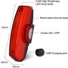 NCRD Bicycle Tail Light, USB Charging LED Bike Tail Light, Suitable for Any Bicycle, Bicycle Rear Light, ensuring The Best Riding Safety view 2