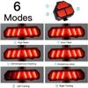 NCRD USB Rechargeable 100 Lumens LED Smart Bike Tail Light, Waterproof Bicycle Tail Light for Any Road Bikes, Intelligent Remote Control Steering Warning Light Night Riding Equipment Safety Light view 3