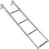 JINCAN 4 Step Boat Ladder Telescoping, Premium Stainless Steel Folding Swim Ladder with Wider Steps for Marine Boat Yacht Swimming Pool view 1