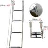 JINCAN 4 Step Boat Ladder Telescoping, Premium Stainless Steel Folding Swim Ladder with Wider Steps for Marine Boat Yacht Swimming Pool view 4