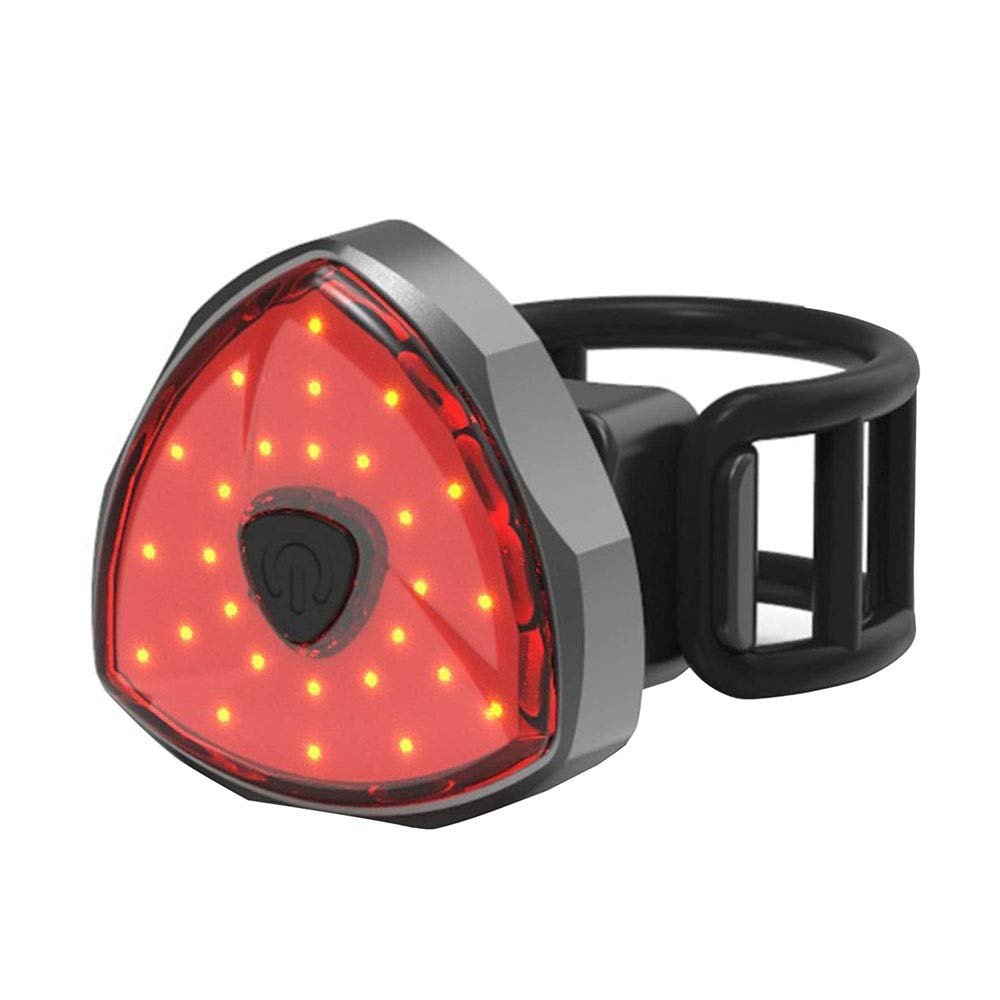 NCRD Bike Tail Light, Brake Sensing Rear Lights, Ultra Bright LED Warning Bicycle Flashlight, USB Rechargeable, Waterproof, Cycling Safety Back Taillight Accessories with Multifunctional Clamp