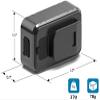 NCRD Bike Tail Light USB Rechargeable - 100 Lumens LED Bicycle Rear Light Easily Clips on as a Red Taillight for Optimum Cycling Safety, Flash Tail Rear Bicycle Lights view 2