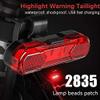 NCRD Bicycle Taillight,LED, 4 Modes, USB Rechargeable, Safety Warning Cycling Light Rear Lamp Bicycle Accessories (Color : Blue) view 4