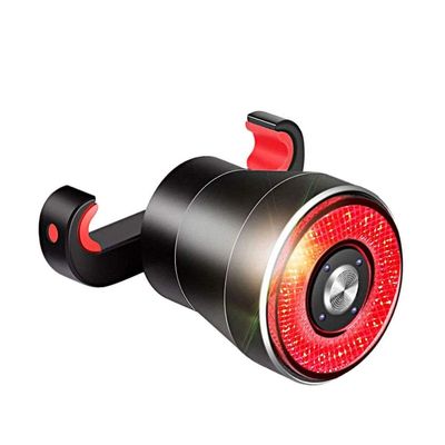NCRD Bike Tail Light, Brake Sensing Rear Lights, Ultra Bright LED Warning Bicycle Flashlight, USB Rechargeable, IPX6 Waterproof, Cycling Safety Back Taillight Accessories