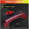 NCRD Bike Tail Light: Lights Red Back Led Warning Flashlight Easy Mount Cycling Safety Brake Taillight USB Rechargeable Ultra Bright Rear Light, 5 Mode view 2