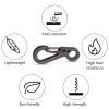 20Pcs Mini Spring Snap Hook Carabiners Clip Spring Hanging Buckle Paracord Snap Hook Camping Bottle Backpack Clasps Keychain view 2