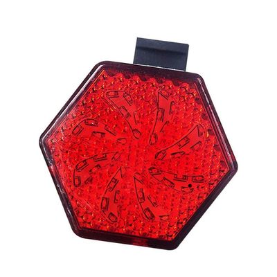 NCRD LED USB Rechargeable Bike Tail Light | Extremely noticeable Rear Flashlight for Maximum Visibility | Waterproof | Bicycle Back Lights for Cycling with Clip (Color : Red)