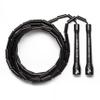 Elite Jumps 1-inch Beaded Jump Rope - Adjustable Rope for Fitness, Cardio, and Agility Training - Black/Black view 1