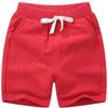 EISHOW 2-Pack Baby Boys Girls Shorts Cute Beach Short Pants Soft Cotton Shorts Active Jogger Bottoms with Drawstring Pockets (2 Pack-red+White,18-24 Months,18 Months,24 Months) view 2
