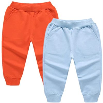 EISHOW Sweatpants for Toddler Boys Girls,Baby Boy's 2-Pack Pants,Kids Cotton Pull on Jogger Pants Pockets Active Sweatpants