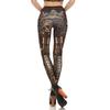 Women Steampunk Leggings Comic Cosplay Retro Punk Warrior Print Gothic Tattoo Stretchy Pants - Reg, Plus (Steam Punk, XXL=US XL) view 3