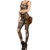 Women Steampunk Leggings Comic Cosplay Retro Punk Warrior Print Gothic Tattoo Stretchy Pants - Reg, Plus (Steam Punk, XXL=US XL) view 4