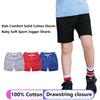 EISHOW 2-Pack Baby Boys Girls Shorts Cute Beach Short Pants Soft Cotton Shorts Active Jogger Bottoms with Drawstring Pockets (Green,6-8Y,6 Years,7 Years) view 3