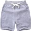 EISHOW 2-Pack Baby Boys Girls Shorts Cute Beach Short Pants Soft Cotton Shorts Active Jogger Bottoms with Drawstring Pockets (2 Pack-Gray+White,3-4Y,3 Years,4 Years) view 3