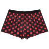 YiZYiF Men's Silky Satin Boxers Shorts Summer Loose Underwear Lingerie Shorts Heart Black X-Large view 2