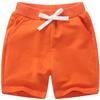 EISHOW 2-Pack Baby Boys Girls Shorts Cute Beach Short Pants Soft Cotton Shorts Active Jogger Bottoms with Drawstring Pockets (2 Pack-Yellow+Orange,5-6Y,5 Years,6 Years) view 2