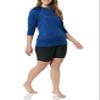 Amazon Essentials Women's Long Sleeve Rash Guard, Navy, Medium view 3