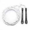 Elite Jumps - Do Hard Things 1 Beaded Jump Ropes - Strong & Durable Materials - Resize & Adjust - Fitness & Cardio Training - Improve Rhythm, Speed, Agility - Black/White view 1