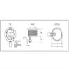 Sarasota Quality Products SE 1000S.S.  Electric Lock Latch, Watertight, W/Stainless Steel Handle (#2, 1-7/8" Long x 5/8" Offset Cam) view 2