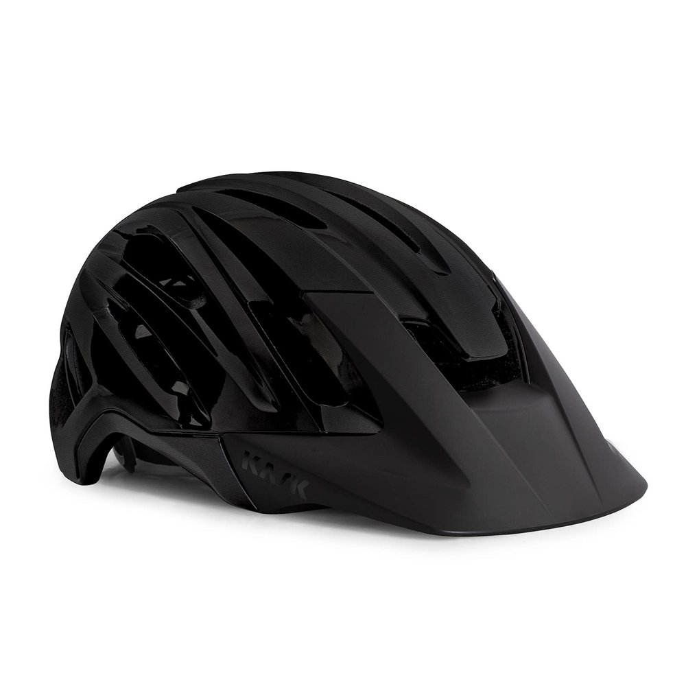 KASK Caipi Bicycle Helmet I Road Cycling, Trail & Enduro Bicycle Helmet - Black Matt - Small