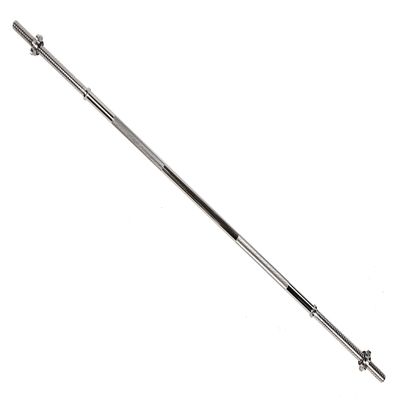 Cast Iron Standard Weight Plates Including 5FT Standard Barbell with Star Locks, 45-Pound Set (35 Pounds Plates + 10 Pounds Barbell), Silver