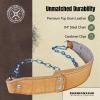Dominion Strength Training Oiled Leather Heavy-Duty Leather Dip Belt with Steel Chain - Ultimate Accessory for Weighted Pullups, Dips, and Progressive Overload (Oiled Leather) view 2