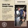 Dominion Strength Training Oiled Leather Heavy-Duty Leather Dip Belt with Steel Chain - Ultimate Accessory for Weighted Pullups, Dips, and Progressive Overload (Oiled Leather) view 3