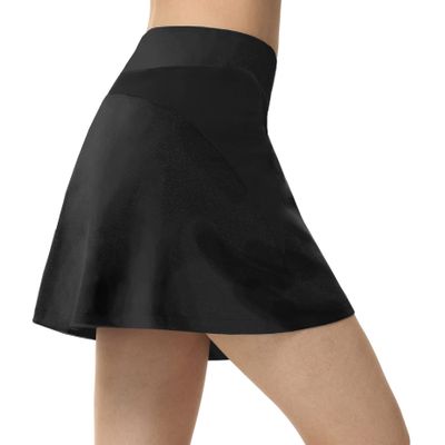 ALWAYS Women's Active Tennis Skirt  Athletic Golf Mini Skirt for Women Black Large