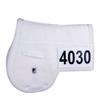 Dura-Tech E-Z View Wither Relief Pin-On Style Hunter Horse Saddle Pad | Wither Relief Design | Hypo-Allergenic Synthetic Fleece | Non-Slip Bottom | Easy Number Display | Gel Insert Compatible view 1