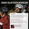 Sena R2 Road Cycling Smart Bluetooth Helmet (Matte White, Large) view 3